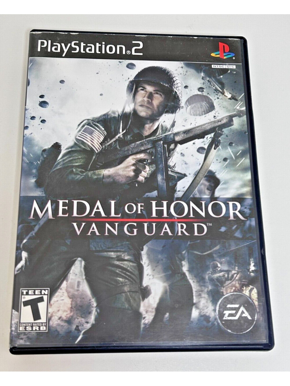 Medal of Honor: Vanguard (Sony PlayStation 2, 2007) Original Case, Insert, Disc